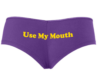 Use My Mouth - Purple Boyshort