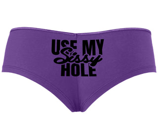 Use My Sissy Hole - Purple Boyshort