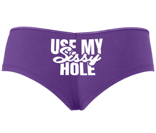 Use My Sissy Hole - Purple Boyshort