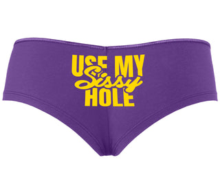 Use My Sissy Hole - Purple Boyshort