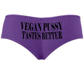 Vegan Pussy Tastes Better - Purple Boyshort