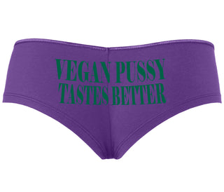 Vegan Pussy Tastes Better - Purple Boyshort