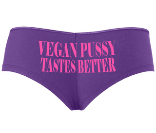 Vegan Pussy Tastes Better - Purple Boyshort