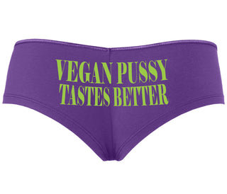 Vegan Pussy Tastes Better - Purple Boyshort