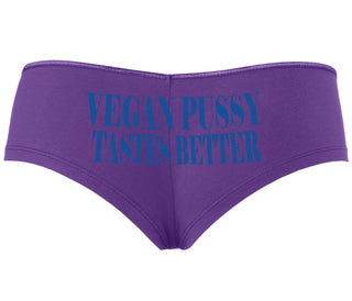 Vegan Pussy Tastes Better - Purple Boyshort