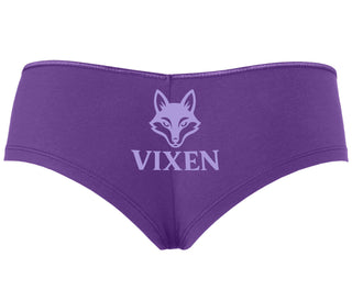 Vixen With Fox Logo - Purple Boyshort