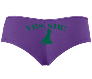 Yes Sir - Submissive Woman - Purple Boyshort