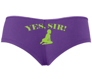 Yes Sir - Submissive Woman - Purple Boyshort