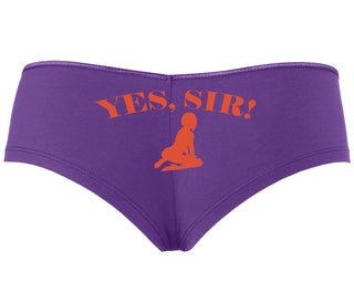Yes Sir - Submissive Woman - Purple Boyshort