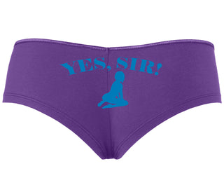Yes Sir - Submissive Woman - Purple Boyshort