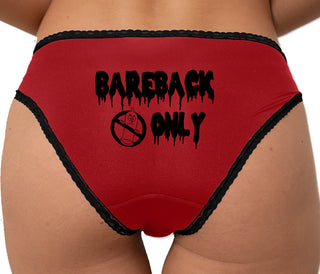 Bareback Only Bikini - Red with Black Lace
