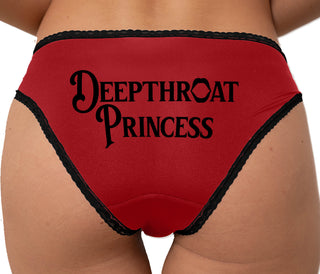 Deepthroat Princess Bikini - Red with Black Lace