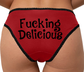 Fucking Delicious - Tasty Bikini - Red with Black Lace