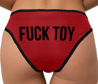 Fuck Toy Bikini - Red with Black Lace