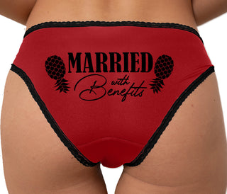Married With Benefits Bikini - Red with Black Lace