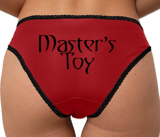 Master's Toy Bikini - Red with Black Lace