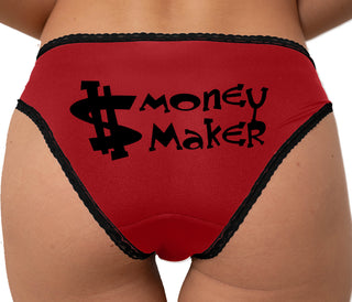 Money Maker Bikini - Red with Black Lace