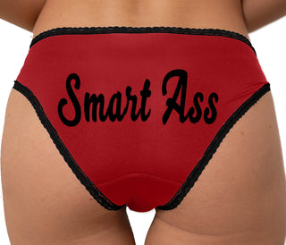 Smart Ass Bikini - Red with Black Lace