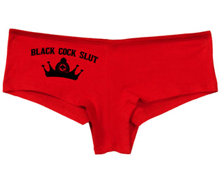 Black Cock Slut - Queen of Spades - Red Boy Short