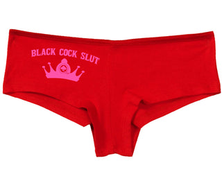 Black Cock Slut - Queen of Spades - Red Boy Short