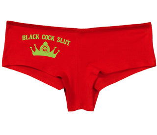 Black Cock Slut - Queen of Spades - Red Boy Short