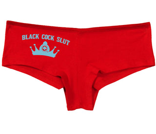 Black Cock Slut - Queen of Spades - Red Boy Short