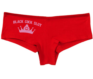 Black Cock Slut - Queen of Spades - Red Boy Short