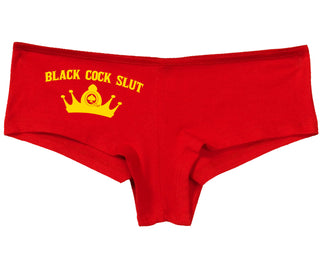 Black Cock Slut - Queen of Spades - Red Boy Short