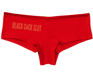 Black Cock Slut - Queen of Spades - Red Boy Short