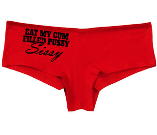 Eat My Cum Filled Pussy Sissy  Cuck - Red Boy Short