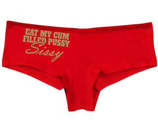Eat My Cum Filled Pussy Sissy  Cuck - Red Boy Short