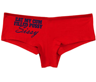 Eat My Cum Filled Pussy Sissy  Cuck - Red Boy Short