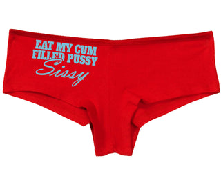 Eat My Cum Filled Pussy Sissy  Cuck - Red Boy Short