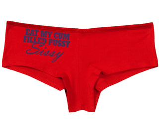 Eat My Cum Filled Pussy Sissy  Cuck - Red Boy Short