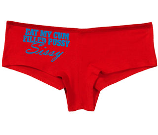 Eat My Cum Filled Pussy Sissy  Cuck - Red Boy Short