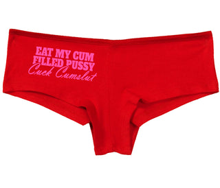 Eat My Cum Filled Pussy  Cuck Cumslut - Red Boy Short