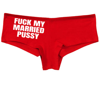 Fuck My Married Pussy - Red Boy Short