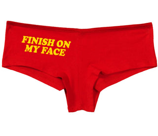 Finish On My Face - Red Boy Short