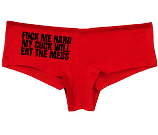 Fuck Me Hard Cuck Will Eat The Mess - Red Boy Short