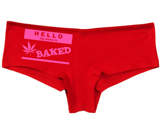 Hello My Name Is Baked - Red Boy Short