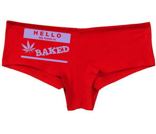 Hello My Name Is Baked - Red Boy Short