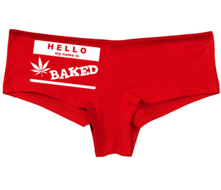 Hello My Name Is Baked - Red Boy Short
