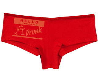 Hello My Name Is Drunk - Red Boy Short