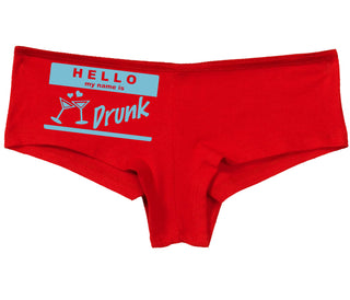 Hello My Name Is Drunk - Red Boy Short