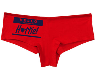 Hello My Name Is Hottie - Red Boy Short