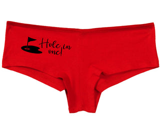 Hole In One - Funny Golf - Red Boy Short