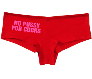 No Pussy For Cucks - Red Boy Short