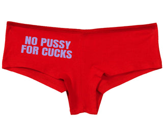 No Pussy For Cucks - Red Boy Short