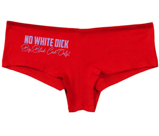 No White Dick - Big Black Cock Only - Red Boy Short