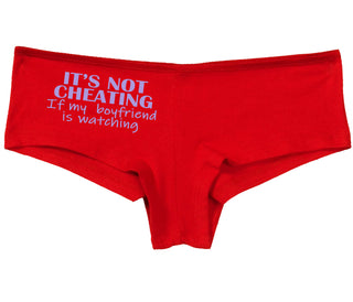 It’s Not Cheating If My Boyfriend Watches - Red Boy Short